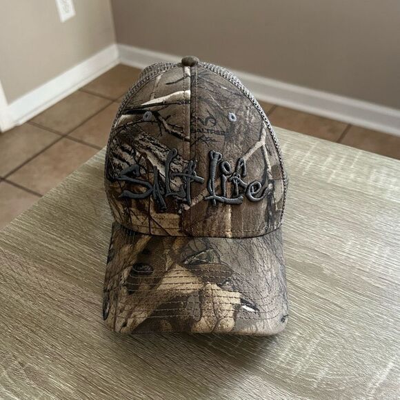 NWOT … SALT LIFE “REALTREE” Camouflage Hat - Picture 1 of 3